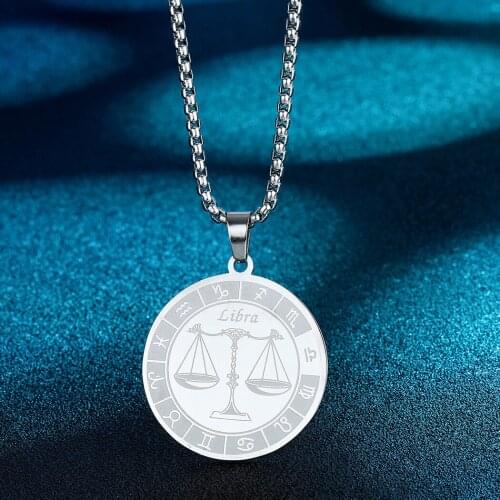 Chandle Zodiac Sign Necklace - Libra Symbole Pendant