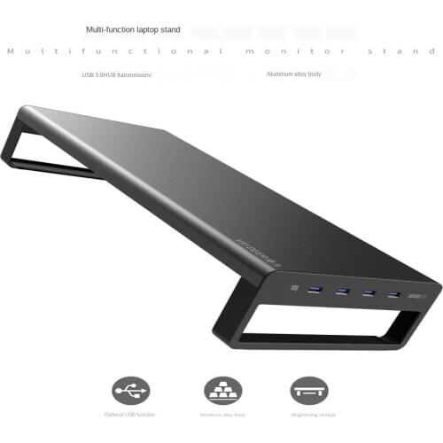 Deer for Computer Elevated Rack for Display Desktop Screen Desktop Storage Base Aluminum Alloy Bracket USB Office Storage