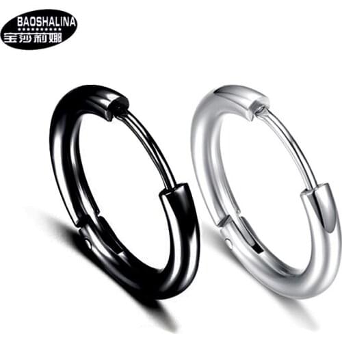 Titanium Steel Earrings Stainless Steel Ear Ring Not Easy to Allergy Cool Ornament Versatile Cool N Ear Stud