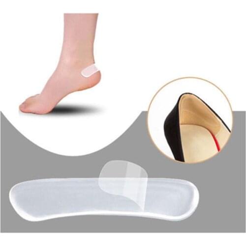 Silicone Gel Heel Insoles Cushion Protector Foot Feet Care Shoe Insert Pad Insole