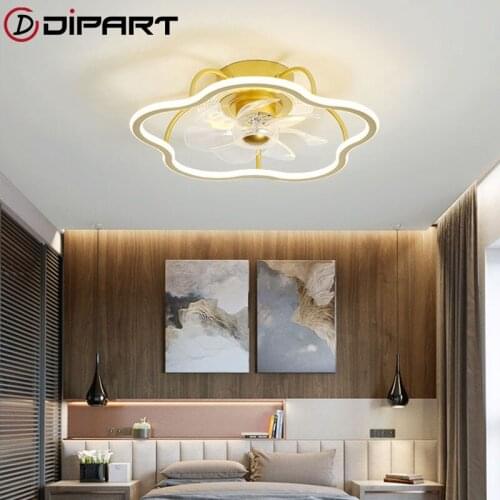 Modern Nordic LED ceiling fan lamp with lights remote control bedroom decor modern ceeling fans with light ventilator lamp