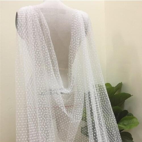 Polka Dots Ivory Bridal Shoulder Cape Veils Tulle Wedding Cloaks Capes for Brides Sparkling Sparkle Accessories Shoulder Train