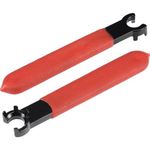 Uxcell Collet Chuck Wrench Spanner for ER11M Clamping Nut w Red Non-slip Handle 2 Pcs