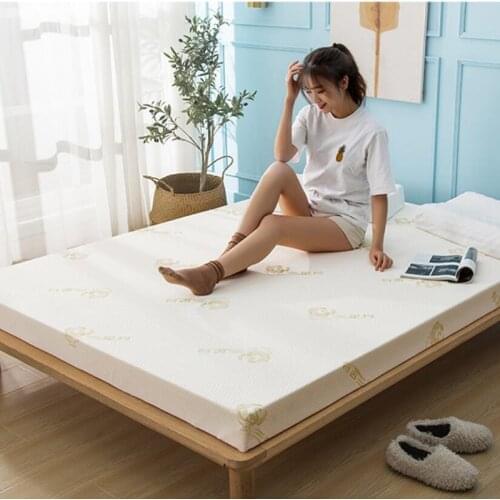 VESCOVO washable Knitted Cotton bed topper FOAM massage mattress topper for double single bed
