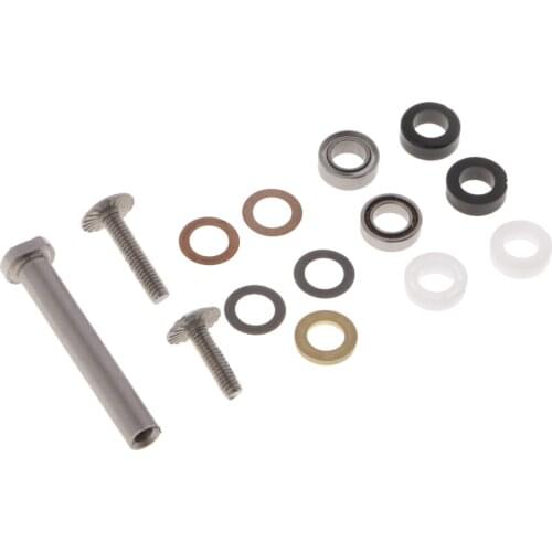 1 Set 4 x 7mm Fishing Reel Handle Knob Component Parts with Bearings Washers Screws Fishing Replacement Tools