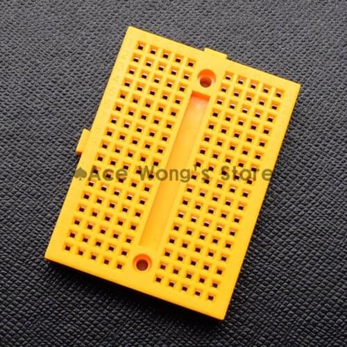 1pcs SYB-170 Mini Solderless Prototype Breadboard 170 Tie-points yellow