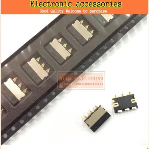 10pcs/lot 3Pin Original Inner Battery Clip Contact Connector replacement for ZTE Huawei Lenovo Gionee THL Jiayu mobile phones