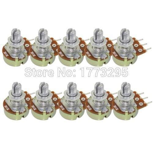 10 PCS High Quality WH148 B10K Linear Potentiometer Pot single joint 1K 2K 5K 10K 20K 50K 100K 250K 500K 1M 500 Ohm for Arduino