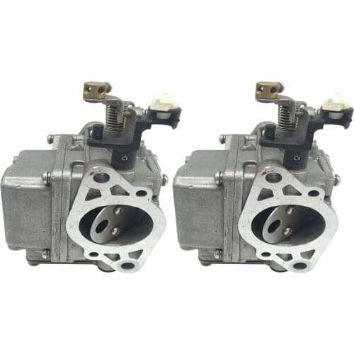 2pcs Carburetor 63V-14301 for Yamaha Marine 2-Stroke 9.9/15hp Outboard Motor