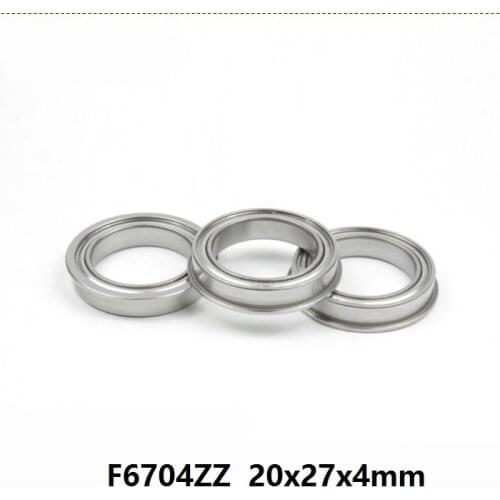 20pcs/lot F6704ZZ F6704Z F6704 ZZ Z 20x27x4 mm flange deep groove Ball Bearing double shielded flanged F 6704ZZ bearing 20*27*4