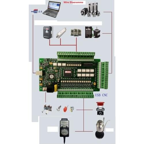 3 Axis USB engraving machine control card cnc controller system Mach3 R3.042.040