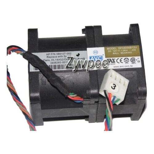 40x40x56MM DF04056B12U 030 12V 1.88A 6Wires 4Pin For DL140G2DL145G2 389107-002 408285-001 Cooling Fan
