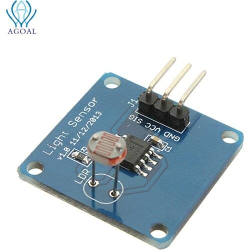 5Pcs/lot High quality Light Intensity Sensor Module 5528 Photo Resistor For AVR R3 2.7V-5.5V Power Free Shipping