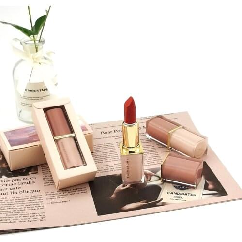 8 Colors High Quality Waterproof Chinese Style Matte Finish Colorful Soft Satin Lipstick