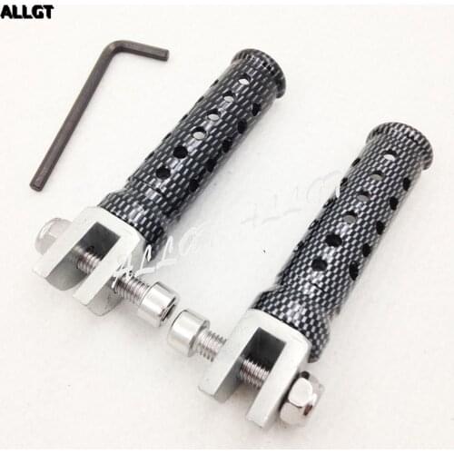 Billet Aluminum Racing Front Carbon Foot Pegs Pair For 98-02 YAMAHA YZF R1 R6