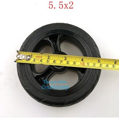 Free Shipping Good Quality 5.5X2wheel Solid Tire for Jackhot Carbon Fiber Scooter Fastwheel F0 Electric Scoot Tires Dolly Gocart