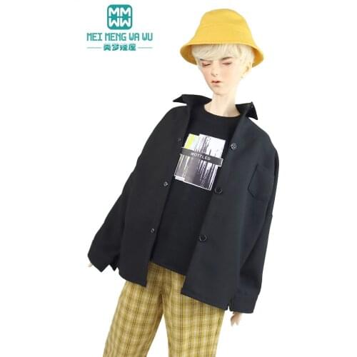 BJD doll clothes for 75--85cm DK SD17 POPO68 Toys Spherical joint doll Fashion plaid shorts, loose shirts