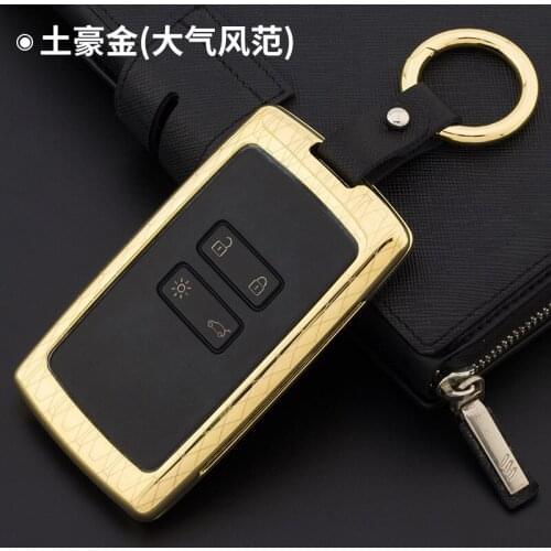 Keyless Fob for Renault Koleos Kadjar Scenic Megane Sandero Car Key Case Holder Smart Auto Key Cover Keychain Ring Accessories