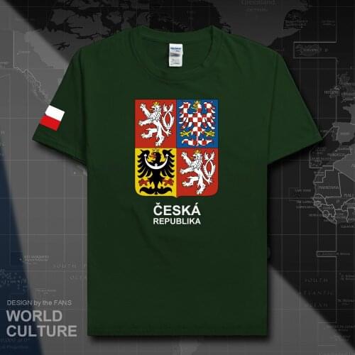 Czech Republic Czechia men t shirts 2018 jerseys nation team tshirt 100% cotton t-shirt sporting clothing tees country CZE 20
