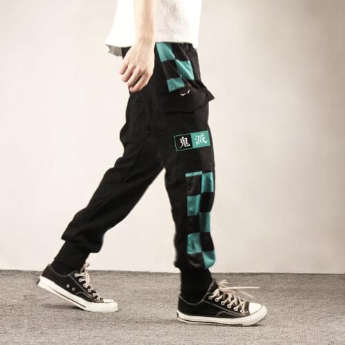 Hot New Japan Anime Demon Slayer Casual Pants Cartoon Kamado Tanjirou Agatsuma Zenitsu Tomioka Giyuu Sweatpants Fashion Unisex
