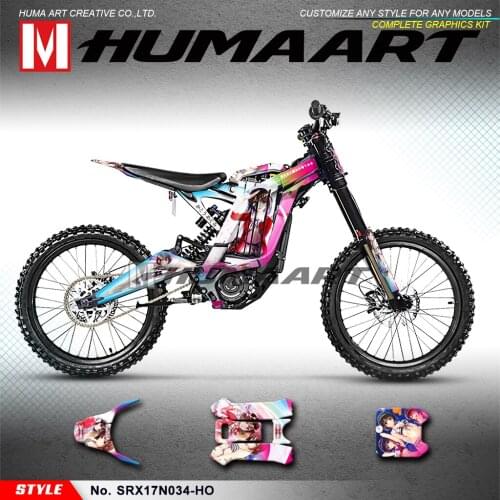 HUMAART Personalised Stickers Kit for Sur-Ron Light Bee X/S Electric Bike Style No.SRX17N034-KO