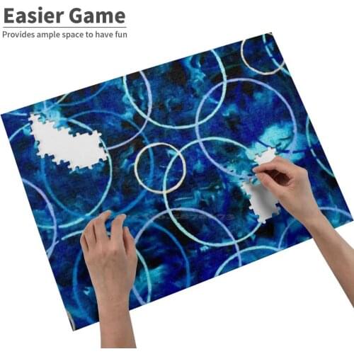 Circles Jigsaw Puzzle ChildrenS Educational Toys Gift Adult Hobby Game Toy Brummerhop Ben Brummerhop Blue Circles Artist