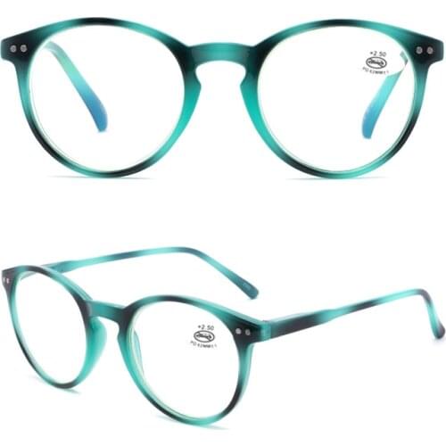 Eso Vision Round Reading Glasses Anti Blue Lens Light Test for Woman and Man Fashion Big Frame Readers 1.0 1.50 2.00 to 3.50