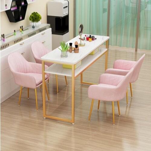 Manicure table and chair set double economic special price net red European single double small simple table chair