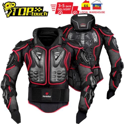HEROBIKER Motorcycle Body Armor Motorcycle Armor Protection Moto Racing Body Protector Jacket Motocross Neck Protector Equipment