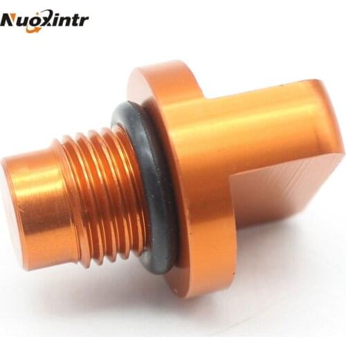 Nuoxintr CNC Aluminium Orange Motocross Oil Drain Plug Bolt Motorcycle Modification For KTM DUKE 125 200 390 RC 390 125