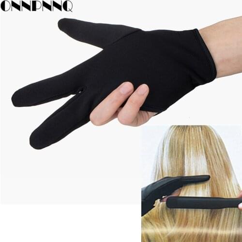 Hairdressing Three fingers anti-hot glove For Flat Iron Heat Resistant Hair Straightening Curling Glove Styling Household Gloves