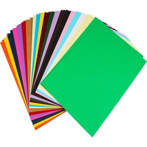 50 Pcs A4 Thick Hard Cardboard DIY Craft Cutting Paper Origami Greeting Card Photo Album Card Scrapbook Drawing Decoration Paper