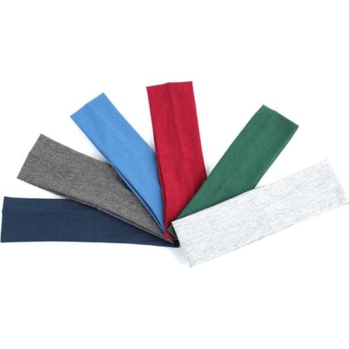 Newborn Childrens Elastic Headband Baby Turban Boys Girls Plain Headband Classic Candy Color Flat Stretch Headbands for Girls