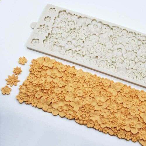 Silicone Mold Fondant Cake Lace Embossed 3D DIY Cake Mold Sugar Lace Mat Cake Decorating Tool Embossing Sugar Lace Mat