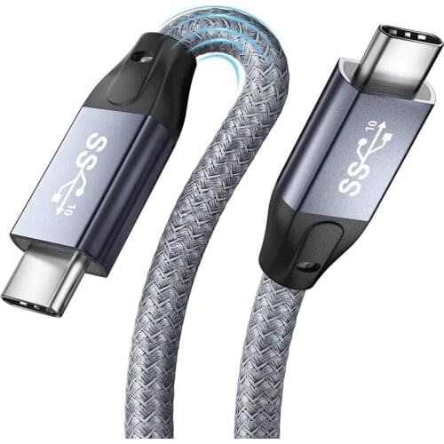 USB C Gen 2 Cable (2-Pack), UseBean 100W 5A USB Power Delivery (PD) USB 3.1 Type-C Fast Charging Braided Compatible