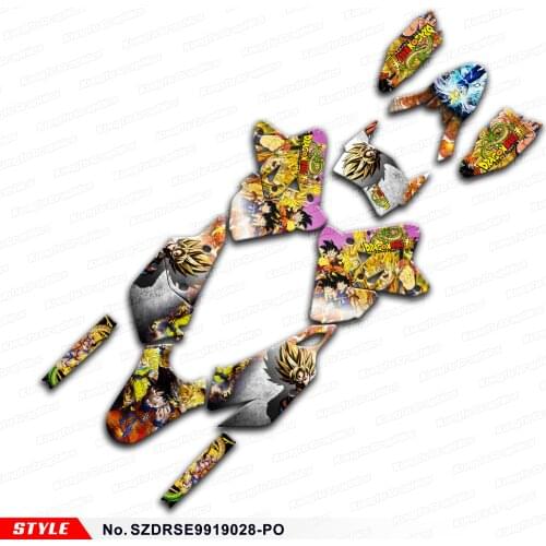 Aftermarket Vehicle Graphics for DRZ400SM DRZ400E DRZ 400 SM Enduro DRZ400 SM E KLX 400R, Style No. SZDRSE9919028-PO
