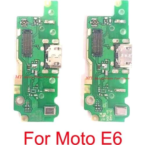 USB Charger Charge Port For Moto E6 Charging Port Dock Board Flex Cable For Motorola Moto E6 Replacement Parts