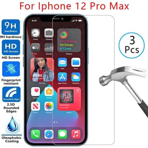 Tempered glass screen protector for iphone 12 pro max case cover on i phone 12promax 12pro mas protective coque bag aphone iphon
