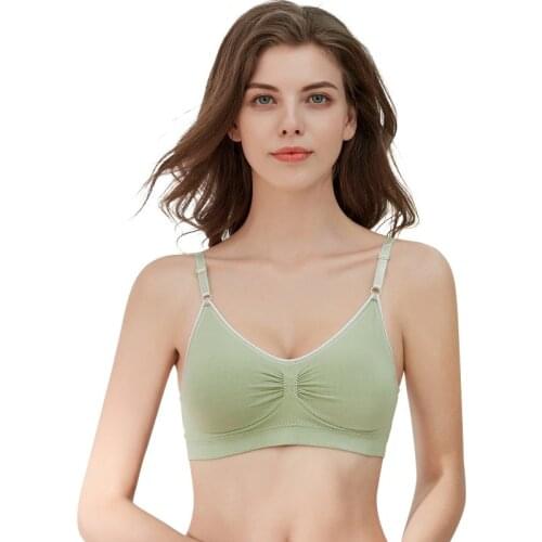 Women Fitness Sports Bra Tops Seamless Yoga Bra Solid Quick Dry Padded Seamless Gym Crop Top Push Up Bra