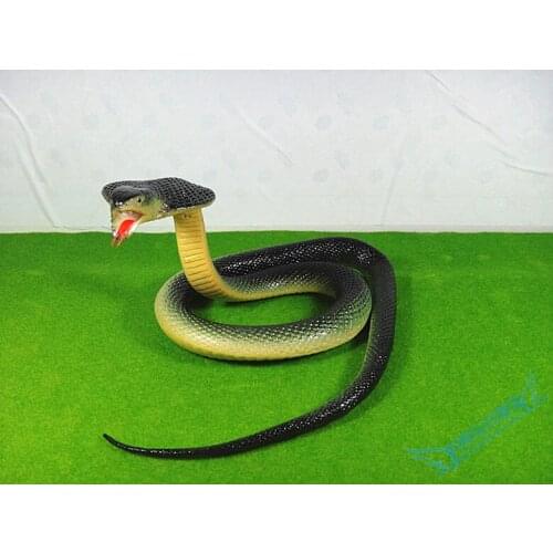 Snake Scary Toys Funny Halloween April Fools Day Practical Jokes Snake Soft Simulation Cobra Tricky Toys Kids Party Favors 110CM
