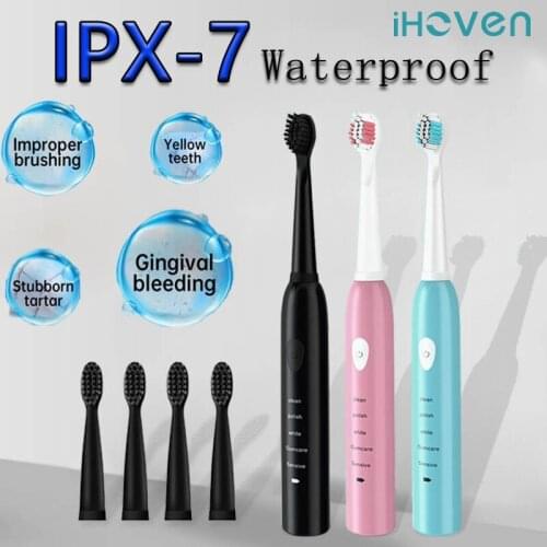 Sonic Toothbrush Kid Electr Electric Toothbrush Adult IPX7 Waterproof Replaceable Cepillo Electrico Whitening Teeth Brush Timer