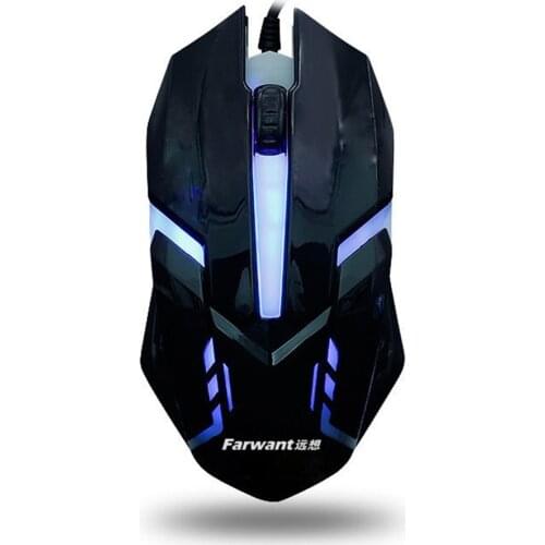 1600 DPI Colorful Backlit Silent Mouse USB Wired Gaming Mouse Office Games Luminous Mouse For PC Laptop Computer Notebook