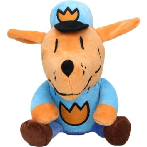 18cm Dog Man Police Puppy Plush Toy Soft Game Anime Figure Toy Collectible Toy Christmas Gift Toys for Children Mini Plush Toy