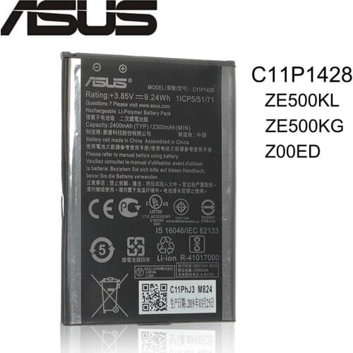 ASUS C11P1428 ZE500KL Original Phone Battery For ASUS ZenFone 2 Laser 5 Z00ED ZE500KL ZE500KG 2400mAh High Capacity