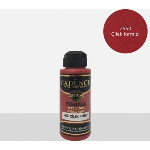 Cadence Acrylic Paint 7550-Çilek Red 120ml