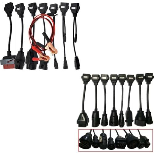 Car cables+ truck cables ! car cables 8 pcs for VD tcs cdp pro cable OBD OBDII OBD2 Scanner Scan for delphis autocome