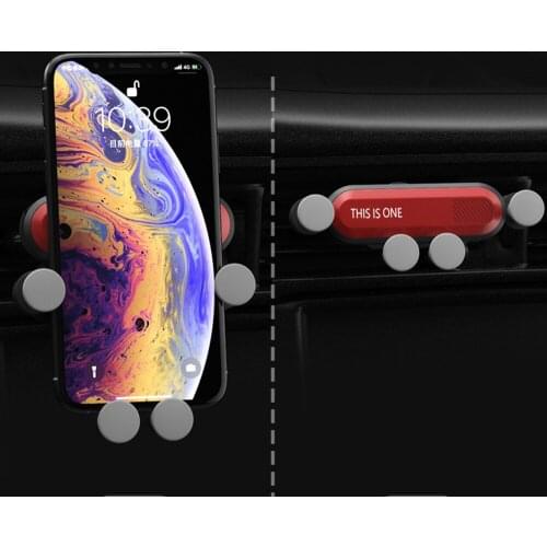 Car Phone Holder Gravity Invisible Ornament Universal Automotive Air Vent Mount Clip Mobile Phone Stand Bracket Car Accessories
