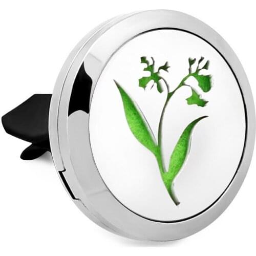 30mm Diffuser 316 Stainless Steel Car Aroma Locket Essential Oil Car Diffuser Lockets