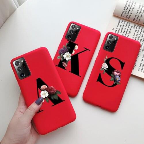 For Samsung Note 20 Ultra Case Fashion Letter Silicone Soft Back Cover For Samsung Galaxy Note20 Note 10 Lite Note 20 Ultra case