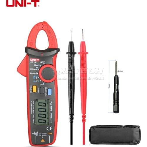 UNI-T Digital Clamp Meter UT211B AUTO Range True RMS NCV VFC AC DC Volt AMP Resistance Capacitance Diode Continuity Buzzer Test